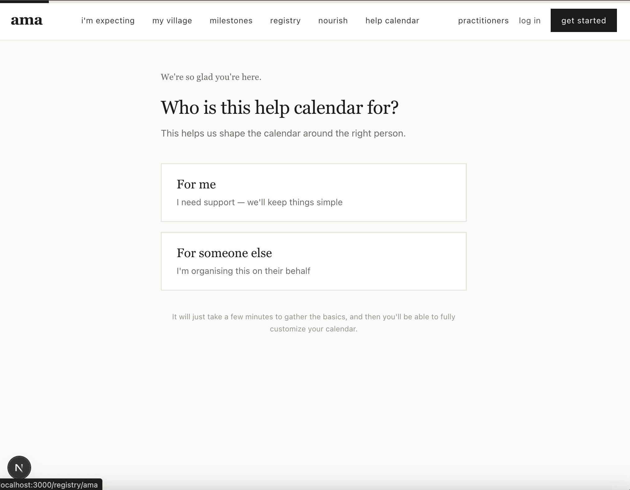create a help calendar