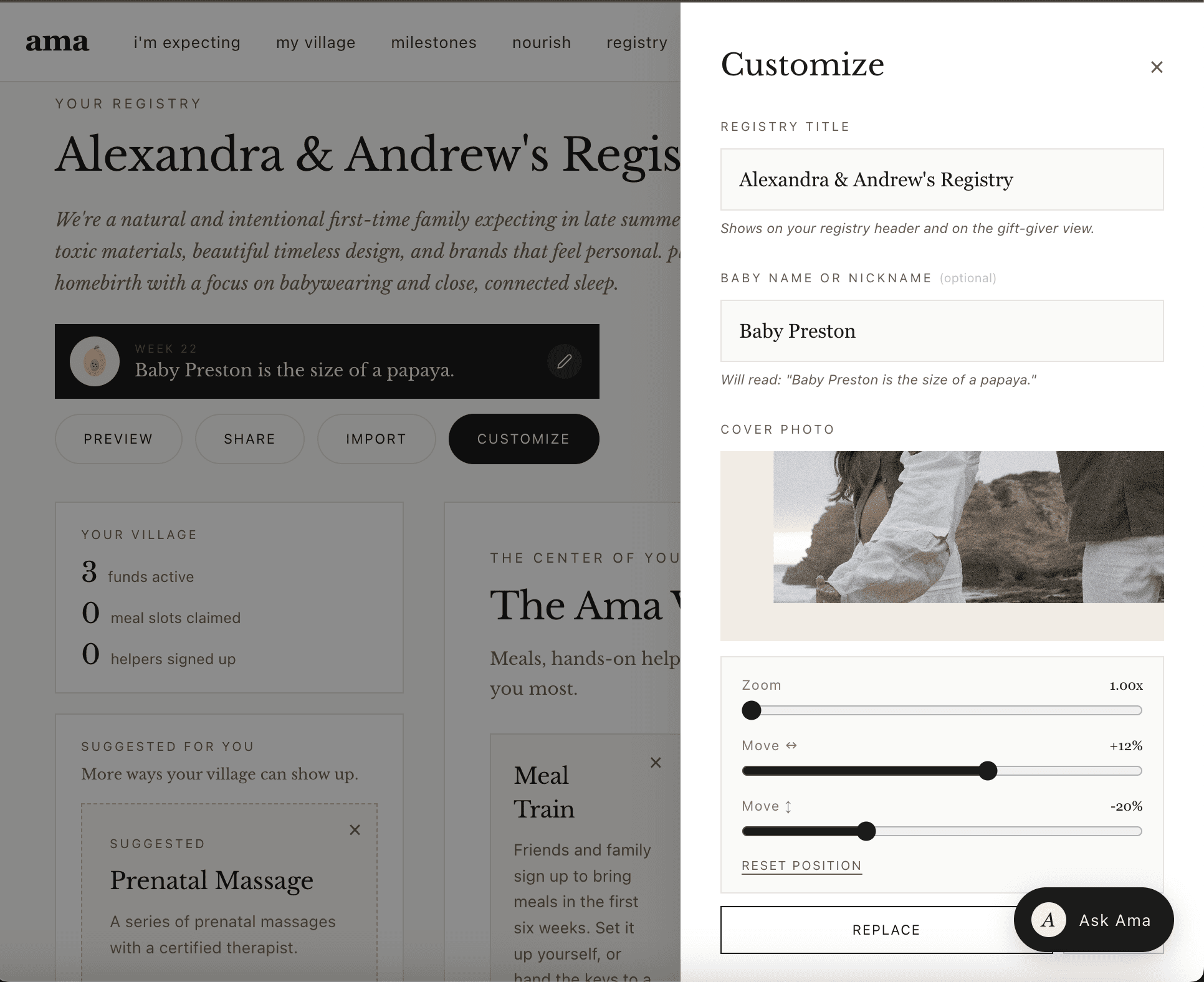 customize and share